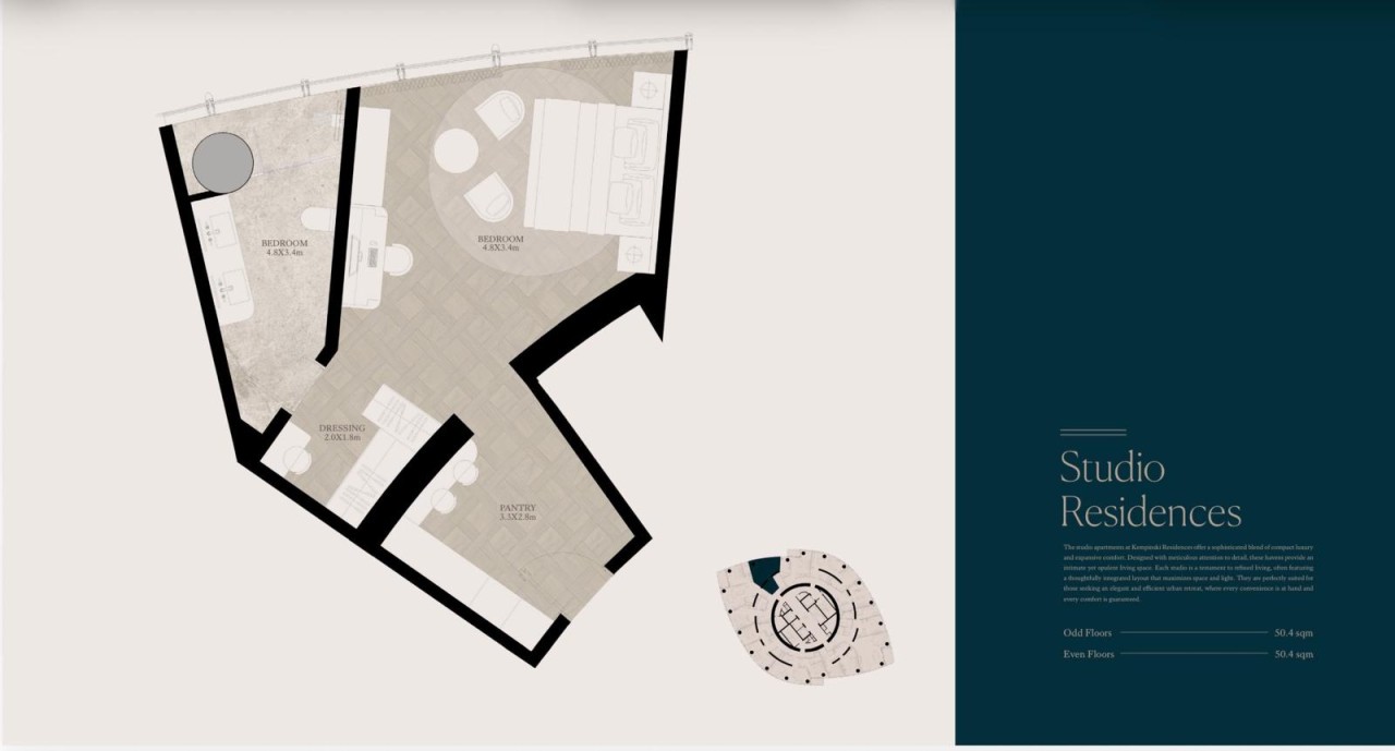 Studio Apartment for Sale in Bahrain Harbour Image #9579 7