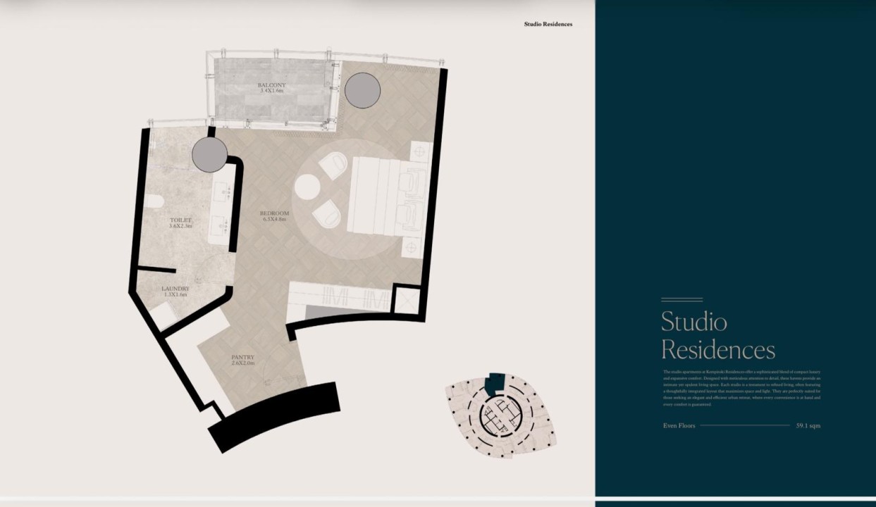 Studio Apartment for Sale in Bahrain Harbour Image #9579 8